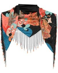 Etro - Printed Silk Foulard - Lyst