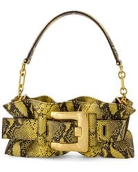 Balmain - Anthem Snakeskin-Effect Shoulder Bag - Lyst