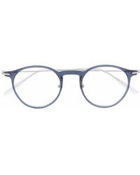 Montblanc - Round-Frame Clear Glasses - Lyst