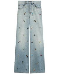 Fiorucci - Toys-Print Wide Jeans - Lyst
