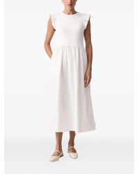 Marc O' Polo - Ruffled Sleeveless Midi Dress - Lyst