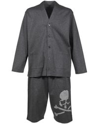 MASTERMIND WORLD - Logo-Embroidered Lounge Cardigan And Shorts Set - Lyst
