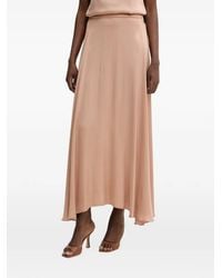 Haveone - Satin-Finish Flared Maxi Skirt - Lyst