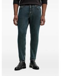Sisley - Slim-Fit Patch-Detail Denim Jeans - Lyst