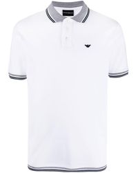 Emporio Armani - Poloshirt Met Geborduurd Logo - Lyst
