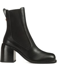 Sergio Rossi - 80Mm Avenue Block-Heel Boots - Lyst