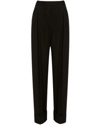 Victoria Beckham - Pleated Wide-leg Trousers - Lyst