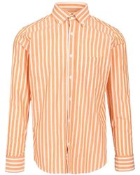 Al Duca d'Aosta - Vertical-Stripe Button-Down Shirt - Lyst