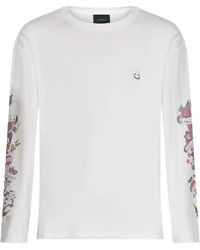 John Richmond - Long-Sleeve Graphic T-Shirt - Lyst