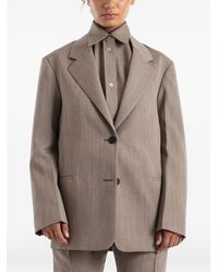 Studio Nicholson - Blazer À Revers Crantés - Lyst