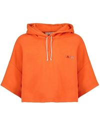 Marni - Sudadera Corta Con Capucha - Lyst