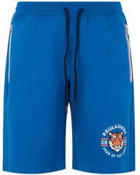 Paul & Shark - Logo-Print Drawstring-Waist Shorts - Lyst