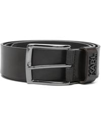 KARL LAGERFELD - Logo Buckle Belt - Lyst