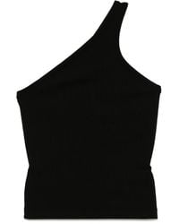 Agolde - Geribbelde Top - Lyst