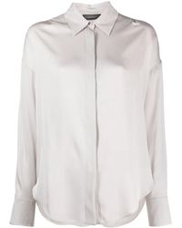 Lorena Antoniazzi - Luna Spread-Collar Button-Up Shirt - Lyst