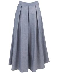 Azeeza - Sheridan Pleated Midi Skirt - Lyst
