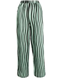 Bambah - Alya Striped Straight-leg Trousers - Lyst