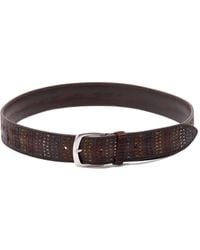 Orciani - Embroidered Leather Belt - Lyst