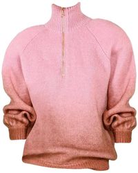ROWEN ROSE - Degradé Zip-Fastening Sweater - Lyst