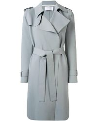 Harris Wharf London Gabardina suave - Azul