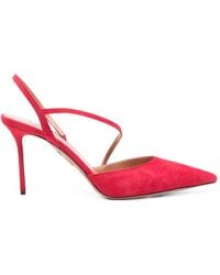 Aquazzura - Dynasty Slingback Heeled Pumps - Lyst