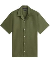Tommy Hilfiger - Short-Sleeve Logo-Patch Shirt - Lyst