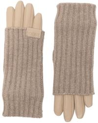 Loewe - Ribbed Panel Gloves - Lyst