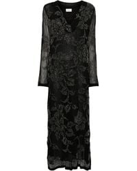 P.A.R.O.S.H. - Vestido largo con detalles de cuentas - Lyst