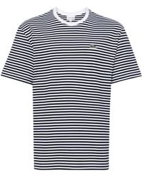 Lacoste - Striped Cotton T-shirt - Lyst