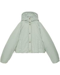 Gucci - GG Supreme Cropped Hooded Jacket - Lyst