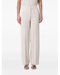 Hanita - Pressed-Crease Straight-Leg Trousers - Lyst