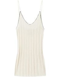 Isabel Marant - Cotton And Silk Knitted Tank Top India - Lyst
