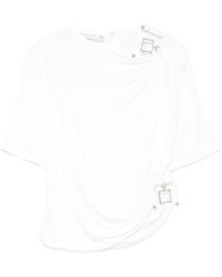 Christopher Esber - Quartz-Embellishment Crop Top - Lyst