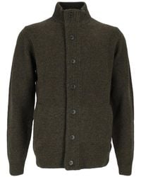 Barbour - Essential Elbow-Patch Cardigan - Lyst
