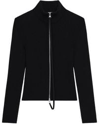 Courreges - Cardigan À Fermeture Zippée - Lyst