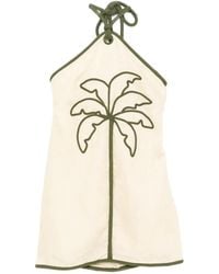 FARM Rio - Tree-Embroidered Mini Dress - Lyst