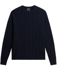 Woolrich - Cable-Knit Crew-Neck Sweater - Lyst
