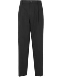 Department 5 - Pleat-Detail Logo-Patch Trousers - Lyst