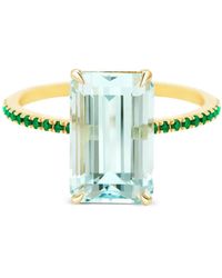 Yi Collection - Spring アクアマリン&エメラルド リング 18kイエローゴールド - Lyst