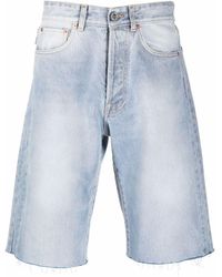 Vetements Knielange Jeans-Shorts - Blau
