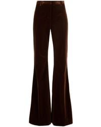 Etro - Cotton Flare-leg Trousers - Lyst