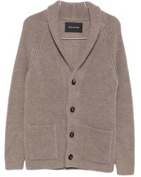 Tagliatore - Cardigan À Col Châle - Lyst