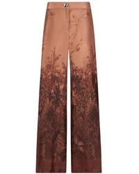 Liu Jo - Printed Twill Palazzo Pants - Lyst