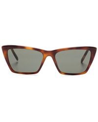Saint Laurent - Mica Thin Sunglasses - Lyst