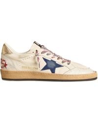 Golden Goose - Ball-Star Leather Sneakers - Lyst