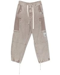 Maison Mihara Yasuhiro - Pantalon Cargo À Lien De Resserrage Et Empiècements - Lyst