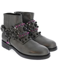 Albano - Harness Studded Harness Ankle Boots - Lyst