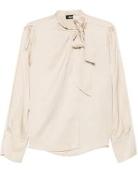 Dixie - Bow-Detail Long-Sleeve Blouse - Lyst