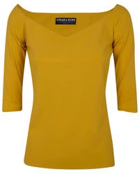 La Petite Robe Di Chiara Boni - "Saffron/L" Top Jersey - Lyst