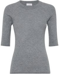 Brunello Cucinelli - Ribbed Speckle-Knit Top - Lyst